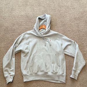 gray champion sweatshirt mens medium